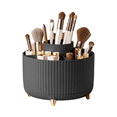 thumbnail image 1 of Makeup Brush Holder Organizer,BAKIBO 360° Rotating Makeup Brush Organizer,5 Slot Make up Brushes Cup for Cosmetics, Nail Polish, Art Supply, Bathroom Vanity Desktop Organizer, 1 of 4
