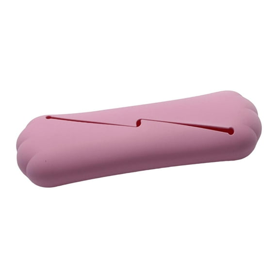 Makeup Brush Holder Travel Soft Case for Home Bathroom Travel Pink