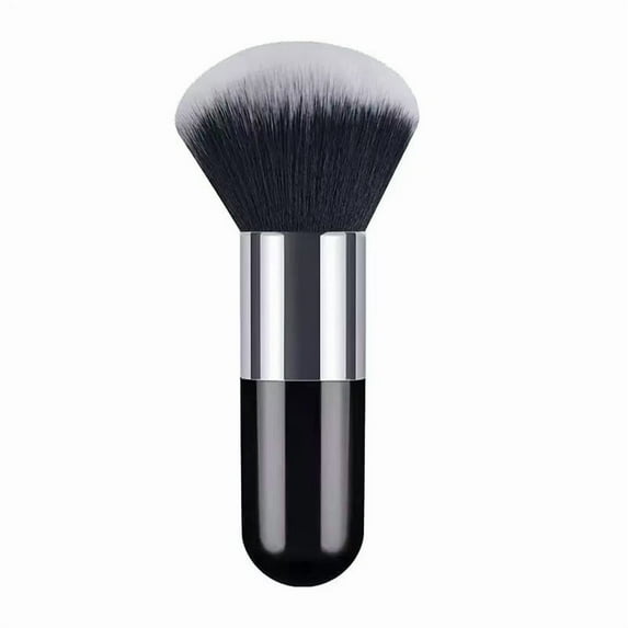 Makeup Brush Powder Brush Foundation Blush Bronzer Contour Face Blender Brush Professional Mineral Blending Buffing Thick and Dense Soft Synthetic Fibers