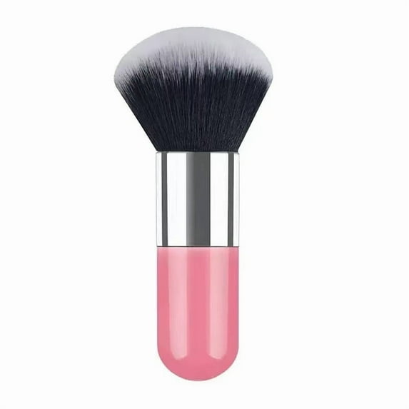 Makeup Brush Powder Brush Foundation Blush Bronzer Contour Face Blender Brush Professional Mineral Blending Buffing Thick and Dense Soft Synthetic Fibers