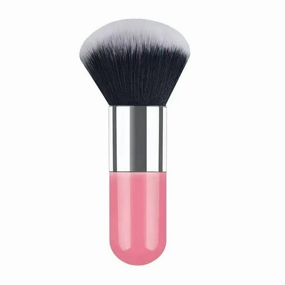 Makeup Brush Powder Brush Foundation Blush Bronzer Contour Face Blender Brush Professional Mineral Blending Buffing Thick and Dense Soft Synthetic Fibers