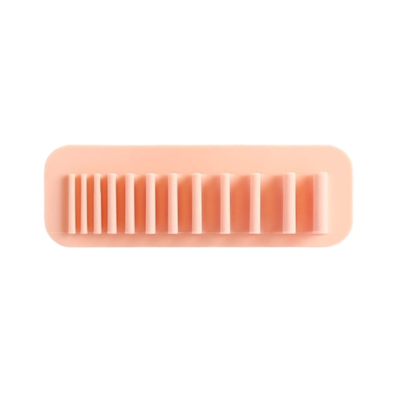 Makeup Brush Rack Non-punching Brush Drying Rack Silicone Cosmetic Brush Storage Holder for Bathroom
