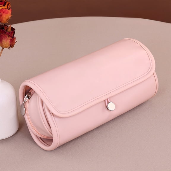 Makeup Brush Roll Bag, Portable Folding Storage Pouch, Multi Function Organizer, Travel Case for Cosmetic Brushes Tools