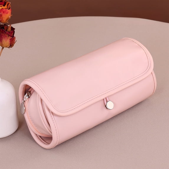 Makeup Brush Roll Bag, Portable Folding Storage Pouch, Multi Function Organizer, Travel Case for Cosmetic Brushes Tools