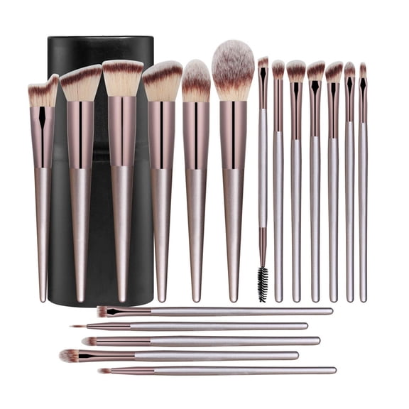 Makeup Brush Set 18 Pcs Premium Synthetic Foundati