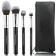 thumbnail image 1 of Makeup Brush Set Premium Foundation,Bronzer,Blush,Concealer,Eyeshadow Contour with Liquid Cream Powders Blending Highlighting Buffing Professional Essential Face Brushes with Travel Case 4PCS, 1 of 7