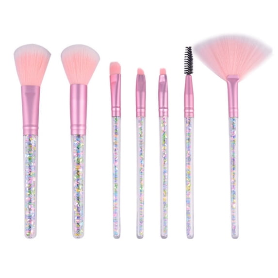 Makeup Brush Set for Beauty Tools - Brushes for Foundation Blending Powder Contouring and Highlighter Application 7PCS