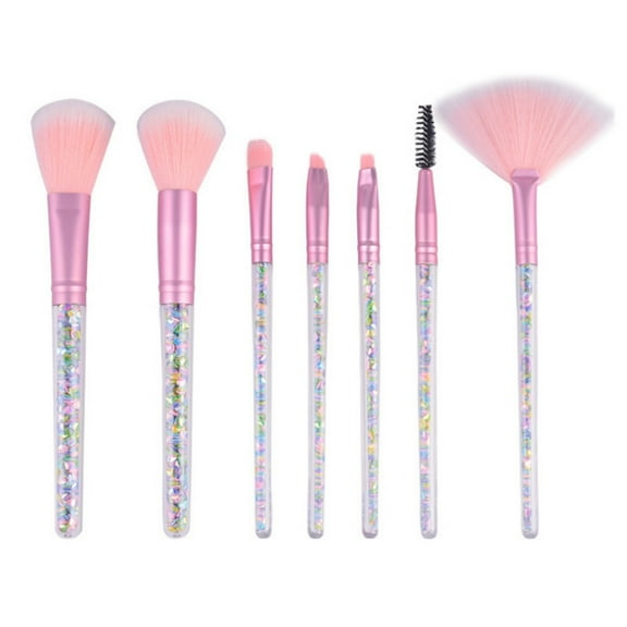 Makeup Brush Set for Beauty Tools Featuring Brushes for Foundation Blending Powder Contouring and Highlighter Application 7PCS