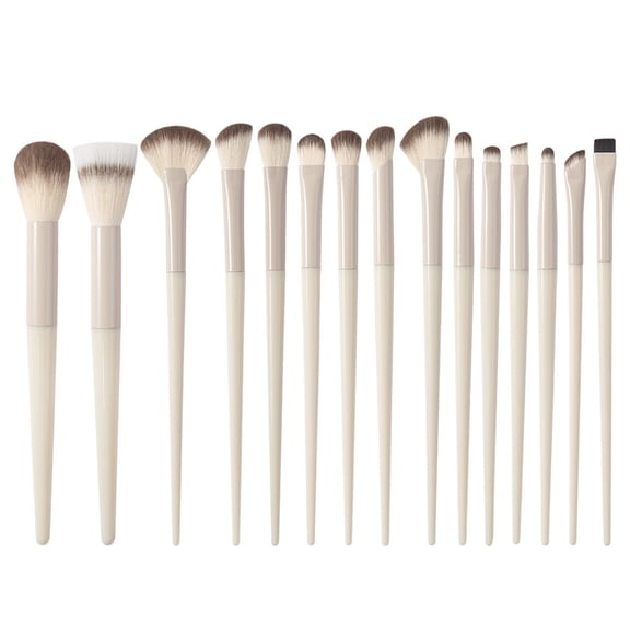 Makeup Brush Set for Expert Application Ideal for Foundation Concealers and Eye Shadows - Tools for Beauty Routine 15PCS