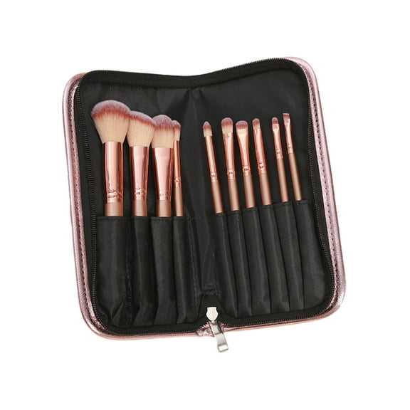 Makeup Brushes 10pcs Brushes Set with CaseFace Makeup Brushes Set Foundation Eyeshadow Brush Set Travel Make Up Brushes