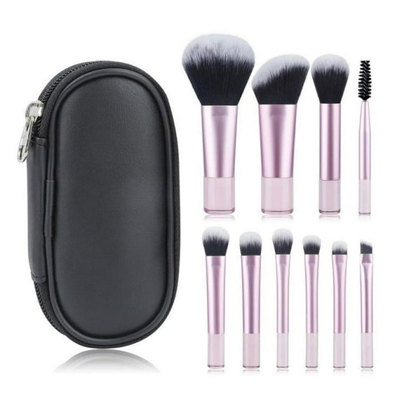 Makeup Brushes 10pcs Set for Precise Application Travel Friendly E4G7