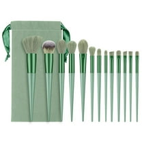 Makeup Brushes, 13pcs Makeup Brusheas Set with Wooden Handle, Include Foundation, Concealer, Blush, Eyeshadow, Eyeliner, Powder, Highlighter, Blending, Face Brush Set