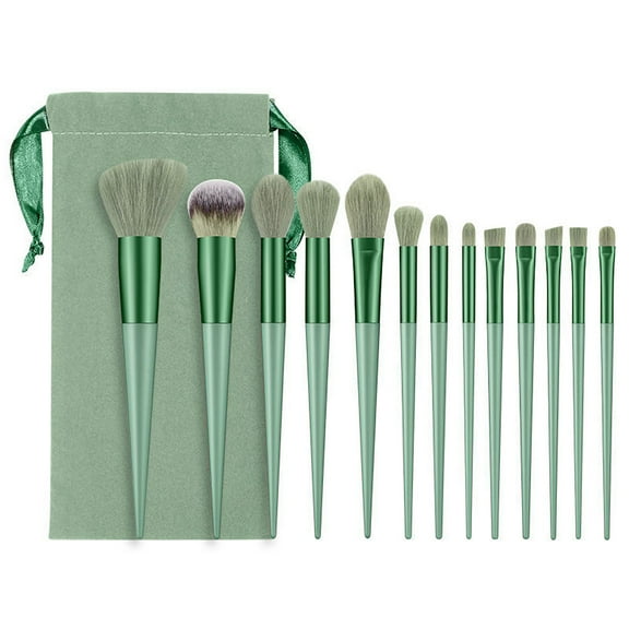 Makeup Brushes, 13pcs Makeup Brusheas Set with Wooden Handle, Include Foundation, Concealer, Blush, Eyeshadow, Eyeliner, Powder, Highlighter, Blending, Face Brush Set