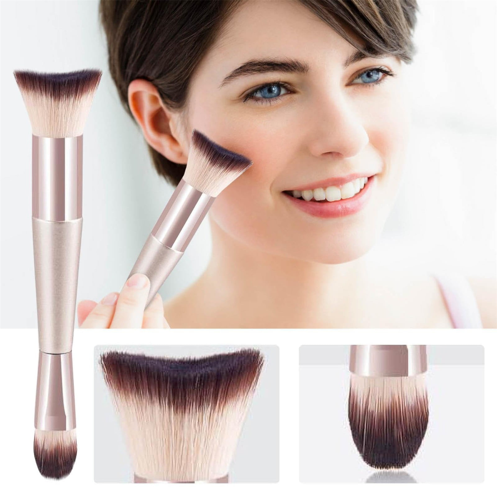 Makeup Brushes Double Ended Makeup Foundation Brushes 2in1 Make Up Brushes Eye Shadow Brush