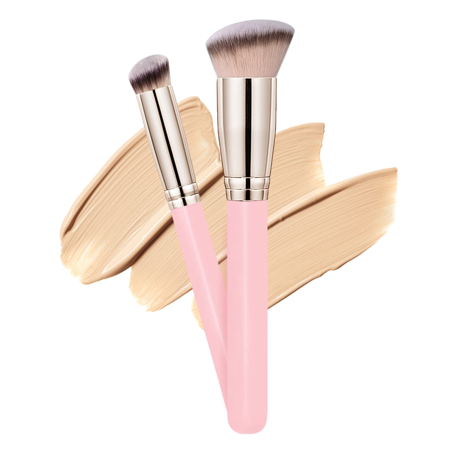 Makeup Brushes Dpolla Pro MMF7 Foundation Brush and Flawless Brush