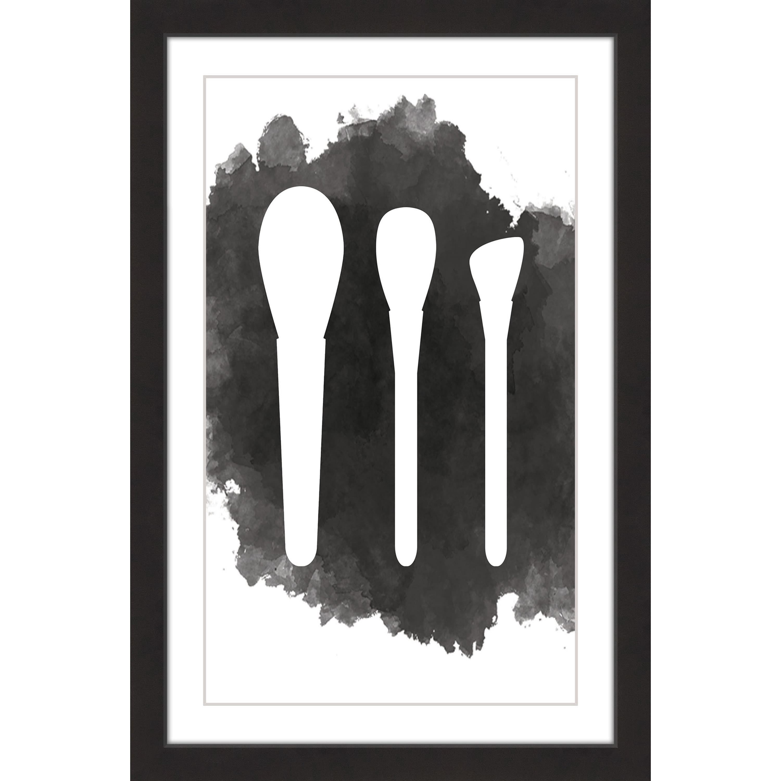 "Makeup Brushes" Framed Painting Print