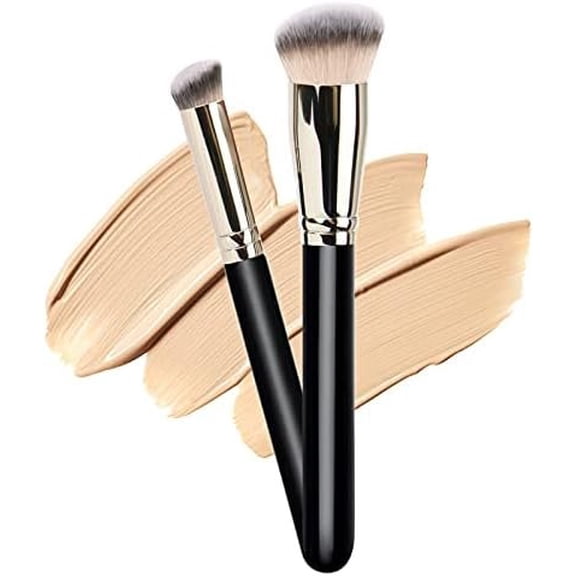 Makeup Brushes Pro Foundation Brush and Concealer Brush for Any Look Luxe Hair Contour Brush for Blending Liquid,Buffing,Cream,Sculpting,Mineral Makeup