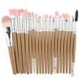thumbnail image 1 of Makeup Brushes Set 20 PCs - Proffesional Cosmetics - Face Makeup Brush Set Eyeshadow Lip Concealers Powder Eyebrow Concealer - Flat Foundation Blending Blush - Make up Brush Set Face Eyeliner, 1 of 3