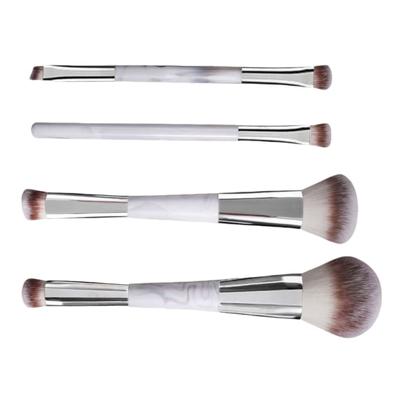 Makeup Brushes Set 4pcs Double Sided Makeup Brushes for Liquid Makeup Concealer Blush Eyeshadow Contours Bronzer Powder