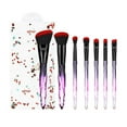 thumbnail image 1 of Makeup Brushes Set 7pcs Travel Makeup Brush Set with Storage Bag Foundation Powder Concealers Eye shadows Blush Makeup Brushes Kit, 1 of 9