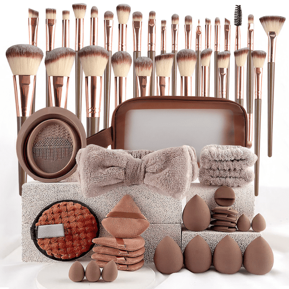 Makeup Brushes Set Professional Makeup Kit Multi-functional Tool Set with Case Facial Accessories, Foundation Brush Kit Eye and Face Brushes & Tools