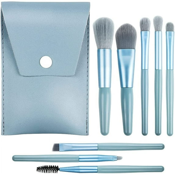 Makeup Brushes,WeChip 8pcs Mini Makeup Brush Set Premium Synthetic Foundation Brush Powder Concealers Brush Eyelash Eye shadow Eyebrow Brush Lip Brush
