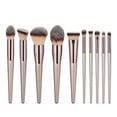 thumbnail image 1 of Makeup Brushes Wooden Synthetic 10 Pcs Makeup Brushes Kit Foundation Brushblush Concealers Eye Shadows Cosmetics Brushes Set, 1 of 5