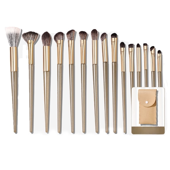 Makeup Brushws, 15 PCS Synthetic Brush Set, Foundation Concealer Eyeshadow Blush Makeup Brush Set, Soft Bristles, Perfect for Beginners
