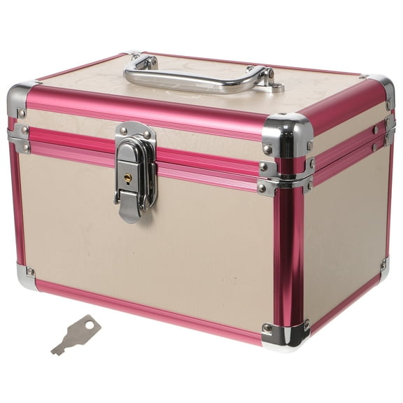 Makeup Case Organizer The Tools Storage Box Portable Heavy Duty Toolbox Aluminum Container Foot Massage Metal Car