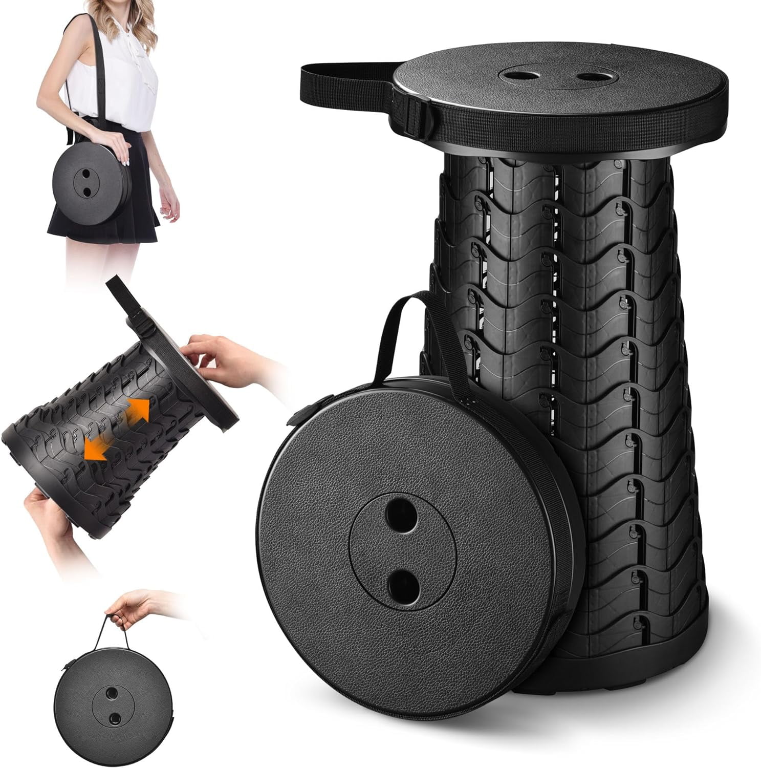 Makeup Chair Foldig Campig Stool Collapsible Seat Height Adjustable