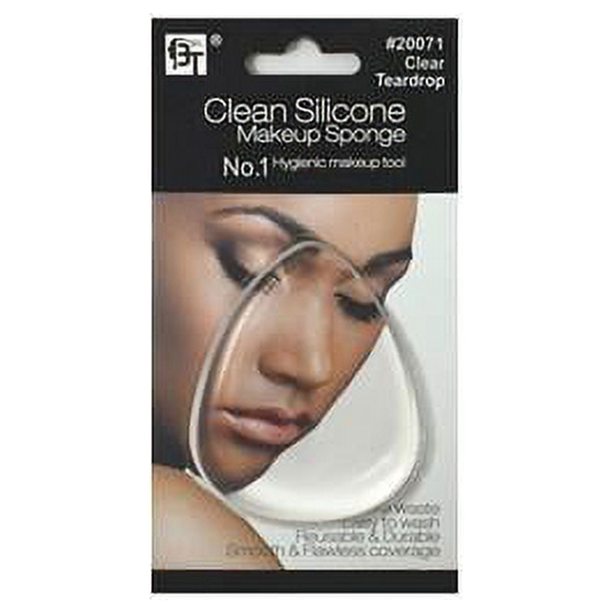 Makeup Clean Silicone Sponge Clear Teardrop 20071