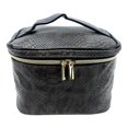 thumbnail image 1 of Makeup Cosmetic Travel Bag - Soft Train Cas - Zippered, Faux Reptile Shell, 1 of 8