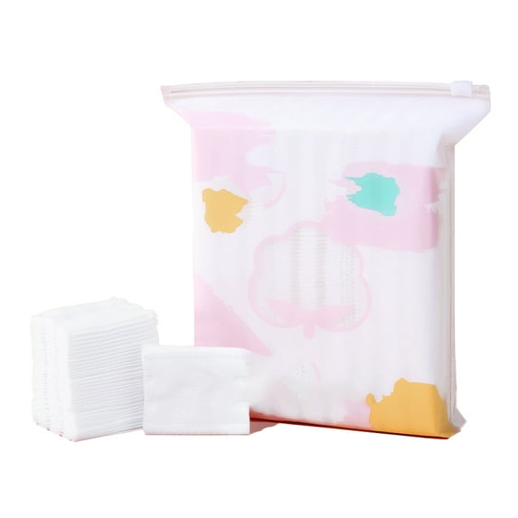 Makeup Cotton Pads, Facial Eye Makeup Remover Pads, Natural Premium Square Cotton Puff-Style 4