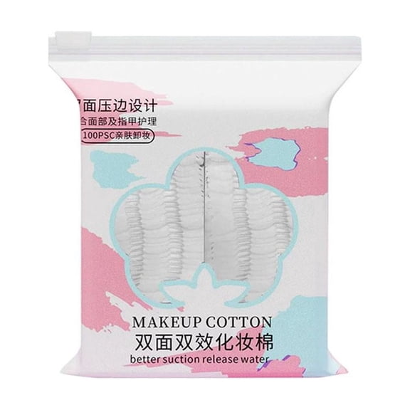 Makeup Cotton Rounds, Dual-Sided Velour Facial Pads, Gentle Exfoliating & Hydrating Cotton Pads for Face, Water Absorption Remover Pads