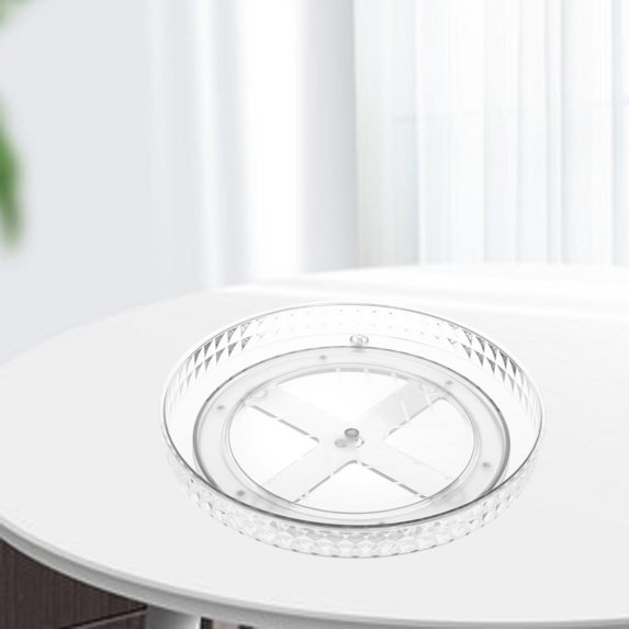 Makeup Display Case, Detachable Large Capacity Lipstick Turntable Tray Display Stand Rack for Office Bathroom Countertop Closet Layer White