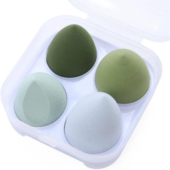 Makeup Egg Super Soft Make-up Sponge Professional Beauty Sponge Wet and Dry Powder Puff with Exquisite Storage Box, Gift for Lover D