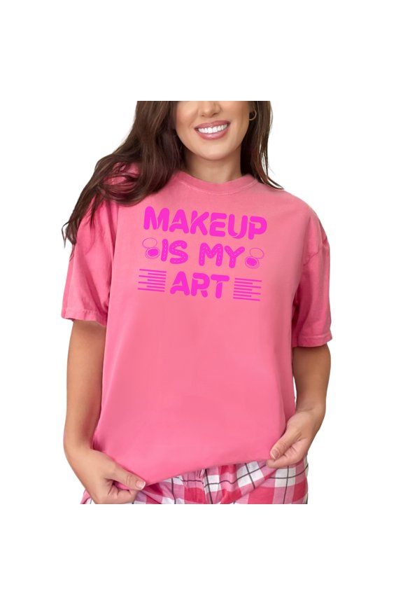 Makeup Enthusiast Creative Colorful Art, Crunchberry Comfort Colors T-Shirt, 3XL