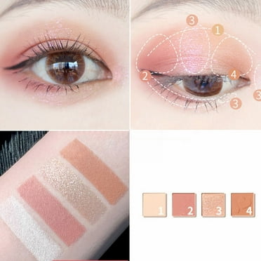 Makeup Eyeshadow Palette Awwp Clear Out Stock! 1*Eyeshadow Palette Eye Shadow Pearl Glitter Powder Earth Color Eye Makeup Small Disk Portable Eye Shadow Disk Durable Color Fast Eye Makeup, Multi-Color