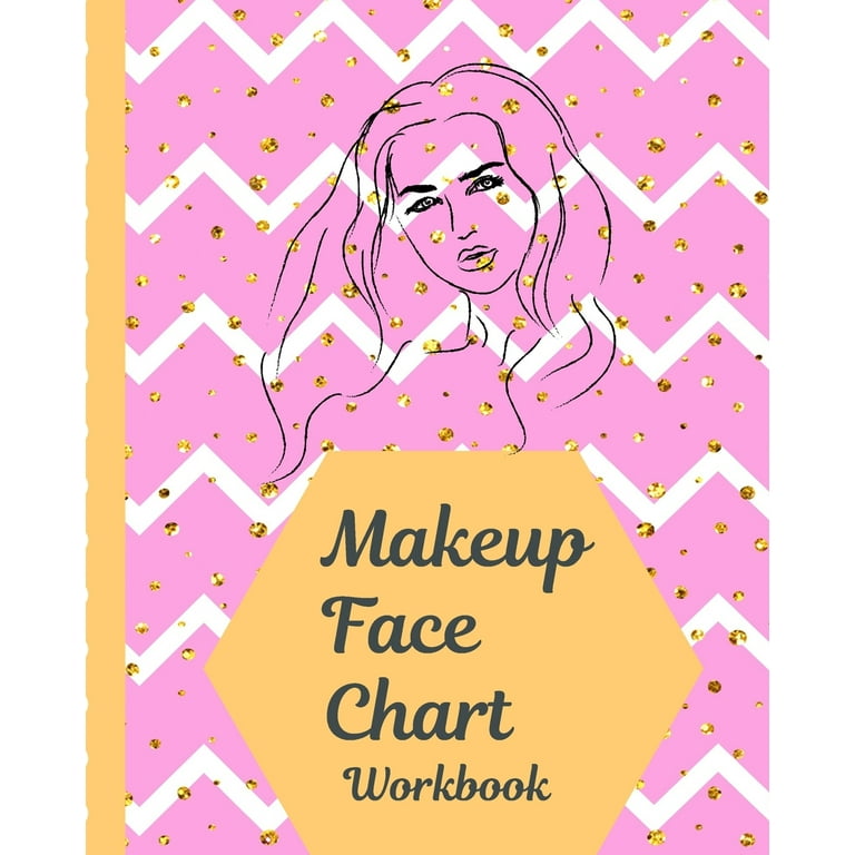 Makeup Face Chart Notebook: Blank Workbook for Daytime - Evening 