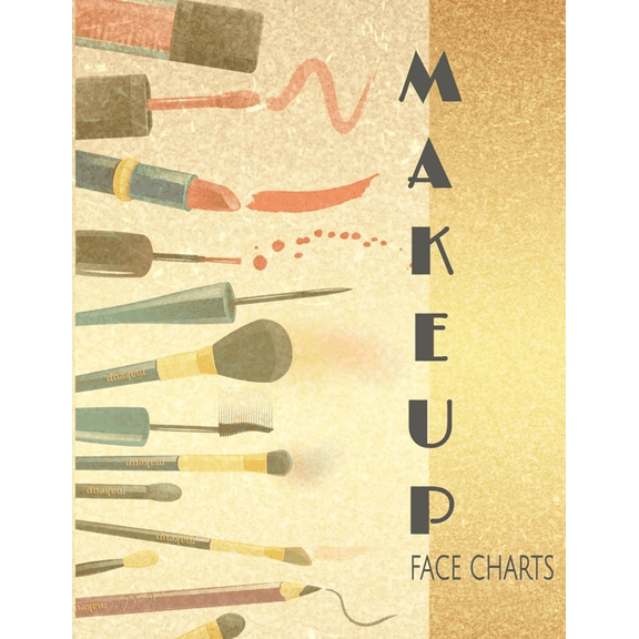 Makeup Face Charts: Gesichts-Vorlagen zum Einzeichnen und Ausprobieren neuer Make-up Looks und Techniken