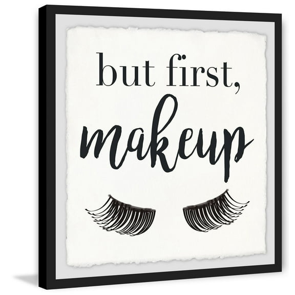Makeup First Framed Painting Print
