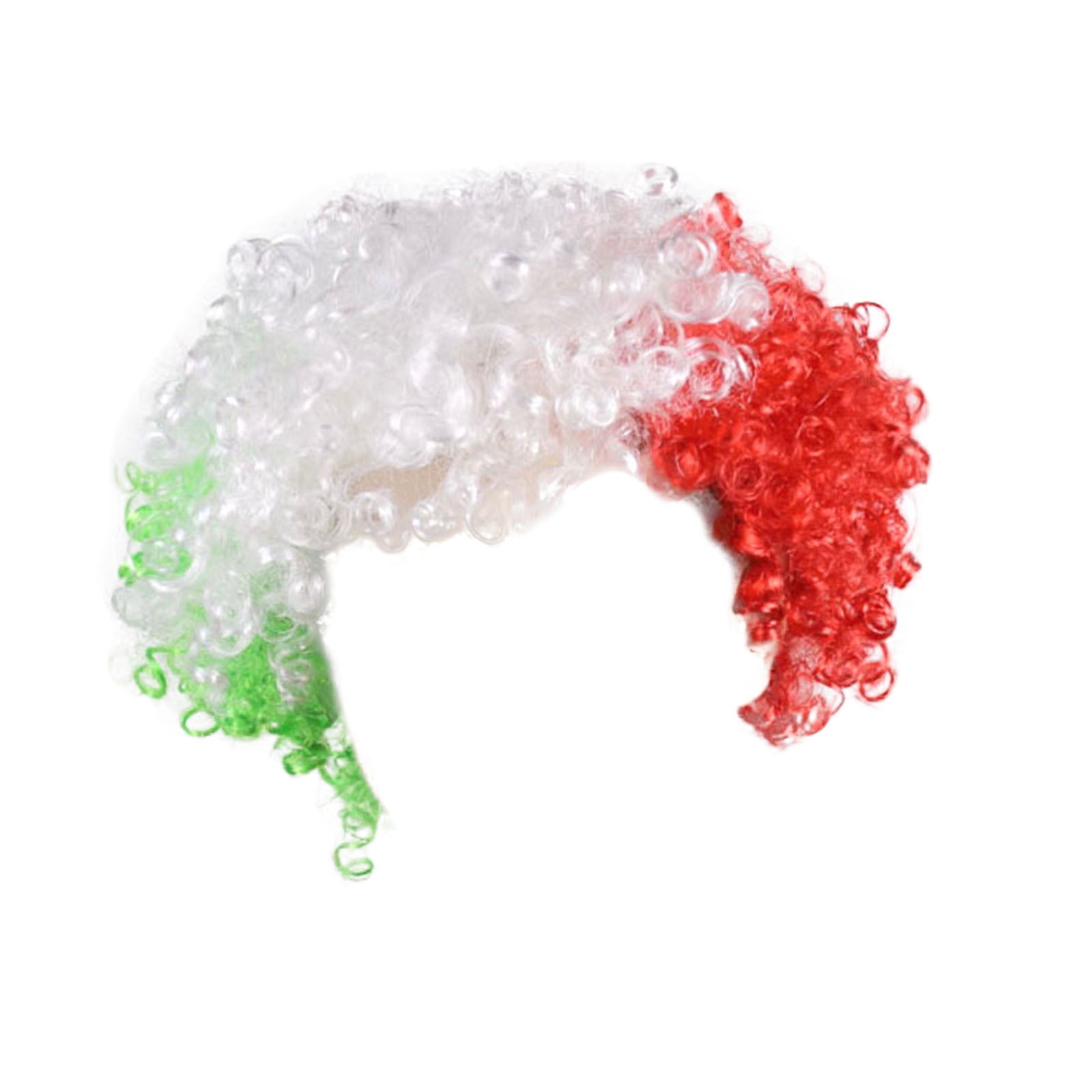 Makeup Flags Of European Cup Countries National Flag Short Curly Wig