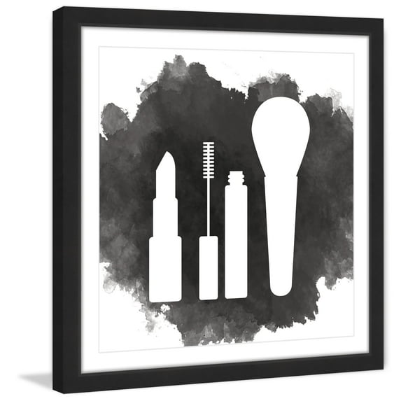 "Makeup" Framed Painting Art Print, 24" x 1.5"