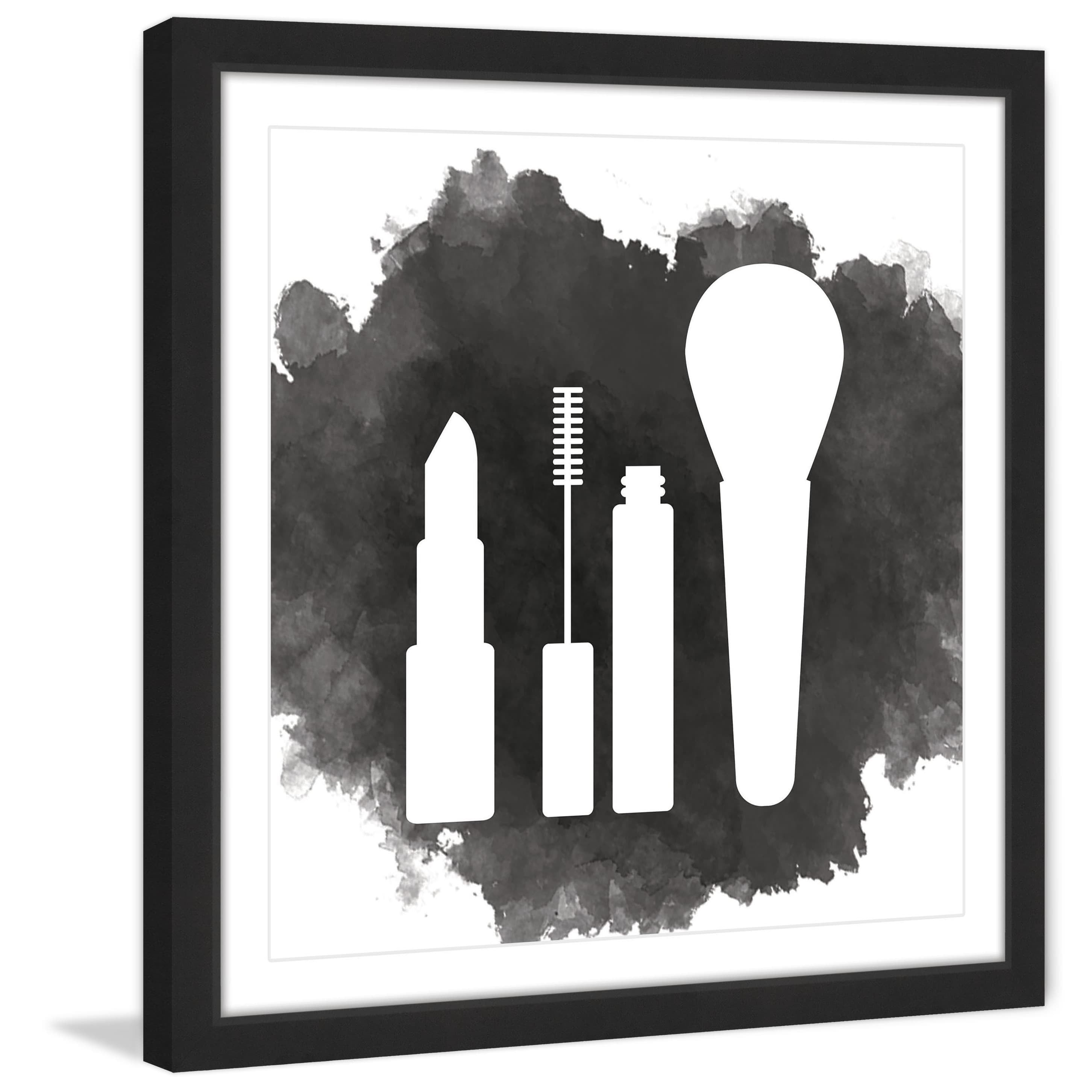 "Makeup" Framed Painting Art Print, 32" x 1.5"