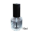 thumbnail image 1 of Makeup Glass Nail Polish Bottle Square Round Bottom Clear Container with Brush, 1 of 13