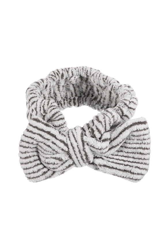 Beauty Facial Headband with Bow Design for Washing Face and Shower Use in Multiple Colors