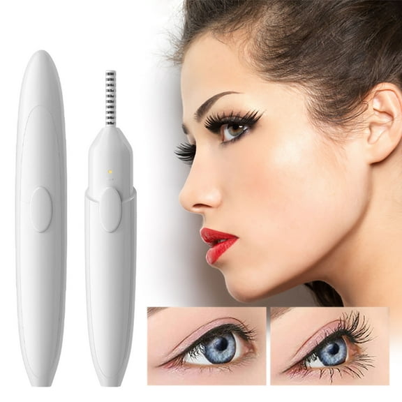 Makeup I Turned Pretty Awwp 1*Electric Eyelash Curler Electric Brush Head Eyelash Curler Lasting Curling and Shaping Eyelash Curler Rechargeable Eyelash Beautifier Portablemulti-Color