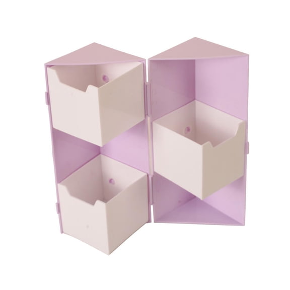 Makeup Jewelry Organizer, Bathroom Organizer Case, Multipurpose Makeup Holder Container Multifunctional Organization for Bedroom Bathroom Desk Violet