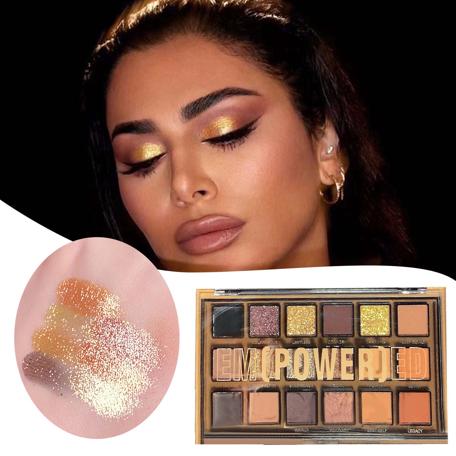 Makeup Kits for Teenagers 1013 Stitches Makeup Golden 18 Color Eyeshadow With And Finishes