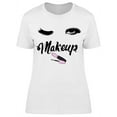 thumbnail image 1 of Makeup Lashes Winking Eye T-Shirt Women -Image by Shutterstock, Female x-Large, 1 of 2